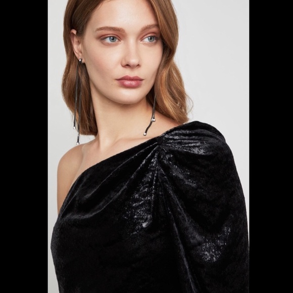 Bcbgmaxazria Bcbg black velvet dress NWT - Picture 4 of 8